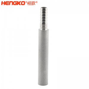 廠家批量生產(chǎn)不銹鋼粉末燒結(jié)曝氣頭擴(kuò)散器 孔隙率高流通速度快，用于臭氧發(fā)生器