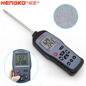 恒歌定制HG970手持式溫濕度標(biāo)準(zhǔn)器_用于無塵車間、儲存?zhèn)}庫溫濕度測量抽檢