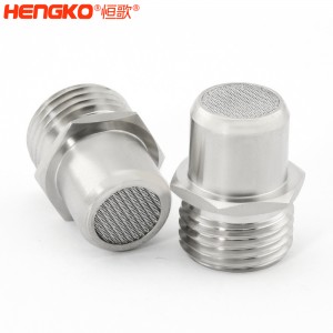 廠家定制有創(chuàng)呼吸機(jī)氣源入口醫(yī)療級316L不銹鋼過濾器濾芯防塵透氣耐腐蝕，用于呼吸機(jī)