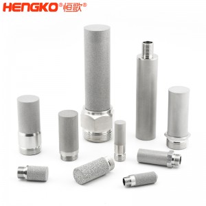 廠家來(lái)圖定制粉末燒結(jié)316L不銹鋼過(guò)濾器濾芯防塵耐腐蝕，用于化工制藥