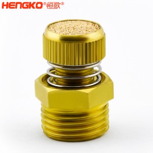 廠家批發(fā)HSD型可調節(jié)青銅消聲消音器多規(guī)格耐高溫消音降噪，用于電磁閥氣動靜音器接頭
